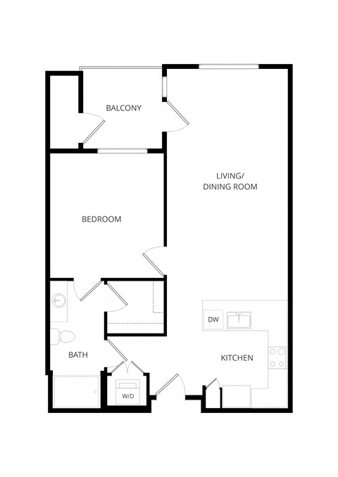 a floor plan of a house with an open floor plan